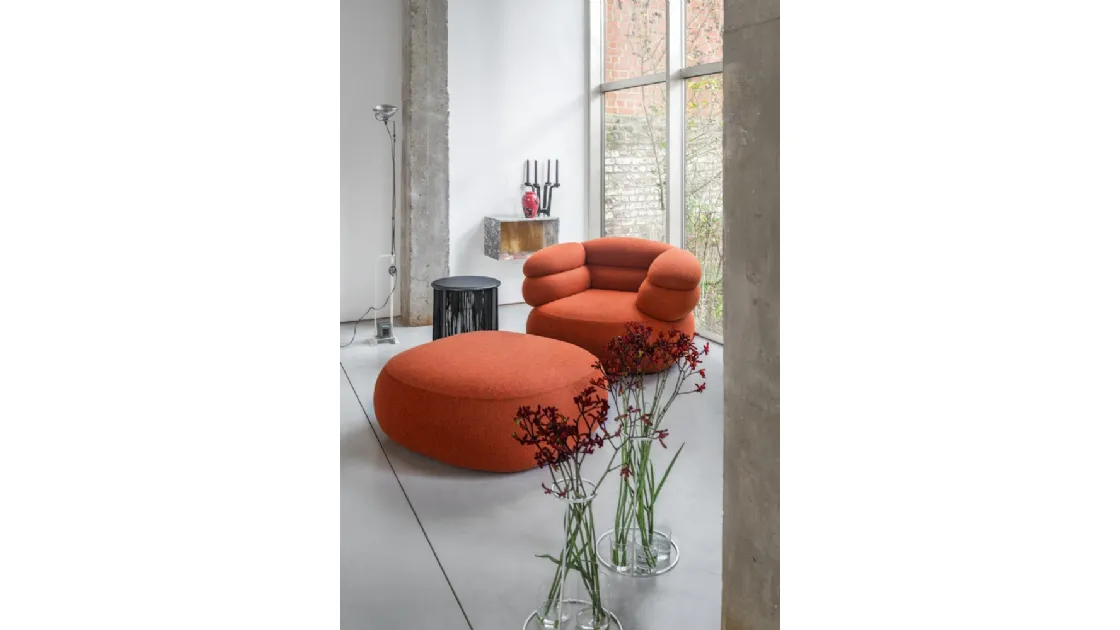 Poltrona imbottita Biboni Lounge Chair di Knoll