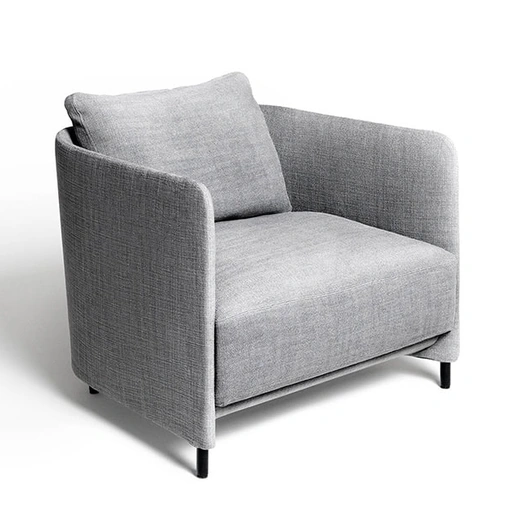 Poltroncina Blendy Lounge in tessuto imbottito di De Padova