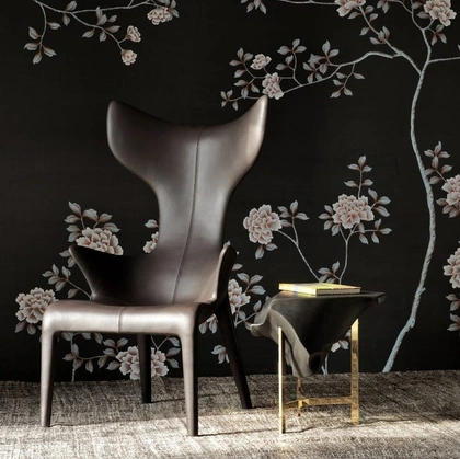 Poltrona in pelle Lou Read di Driade