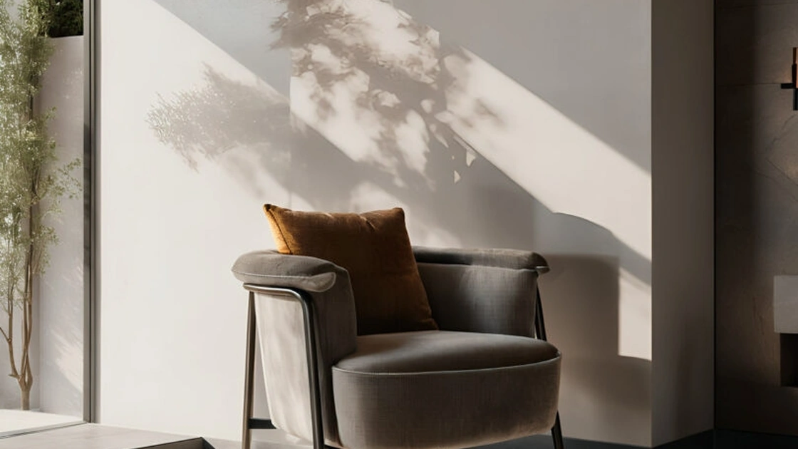 Poltrona in tessuto Gin di Franco Ferri