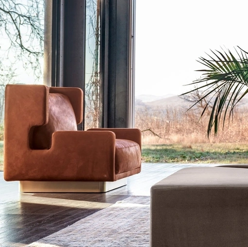 Poltrona in pelle Haring di Daytona Home