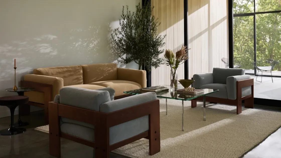Poltrona imbottita Bastiano Lounge Chair di Knoll