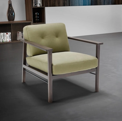 Poltroncina in pelle Lauro di Franco Ferri