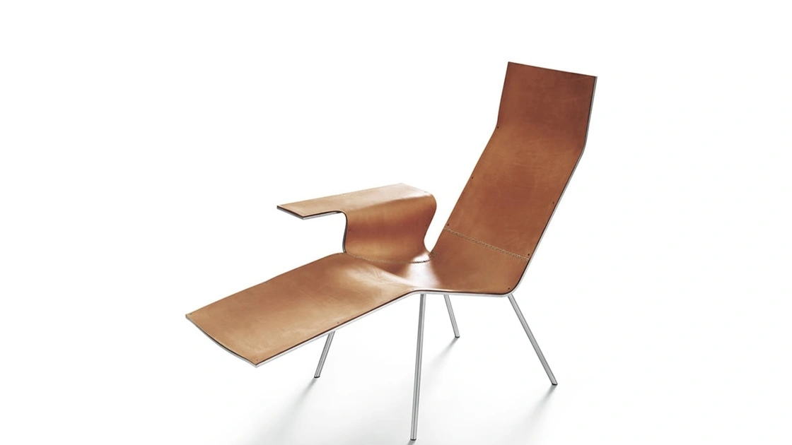Poltrona in cuoio LL04 di De Padova