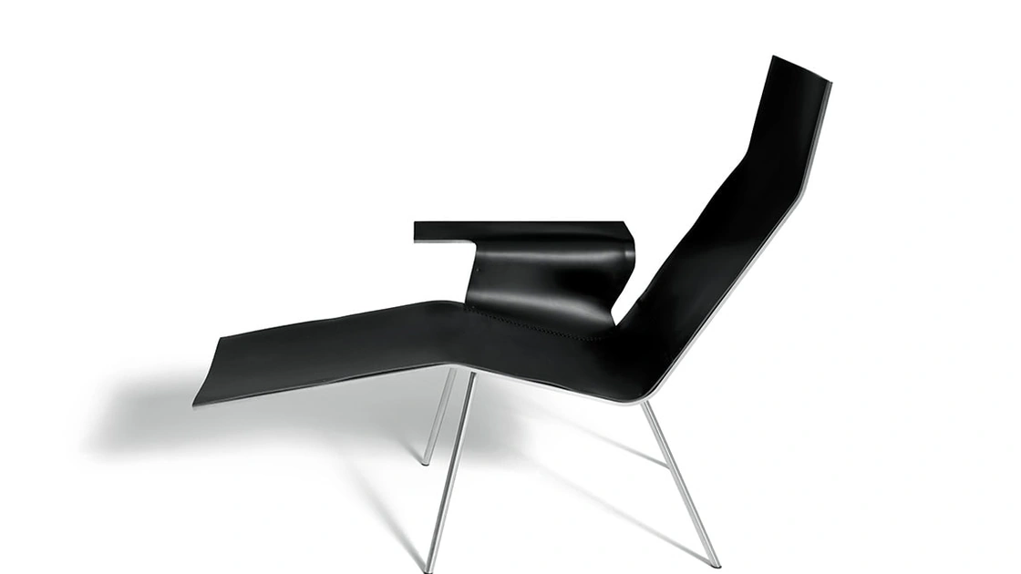 Poltrona in cuoio LL04 di De Padova