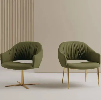 Poltroncina Nova in tessuto imbottito di Bontempi