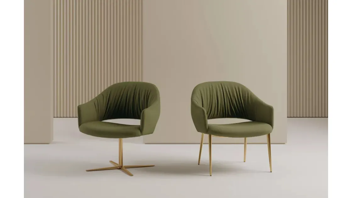 Poltroncina Nova in tessuto imbottito di Bontempi