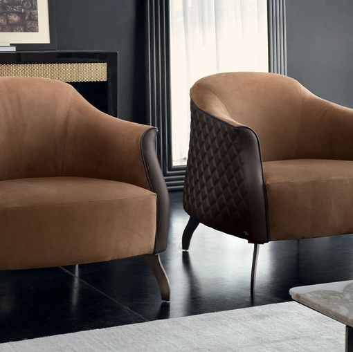 Poltrona imbottita Olimpia di Daytona Home