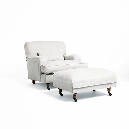 Poltrona in tessuto Raffles di De Padova