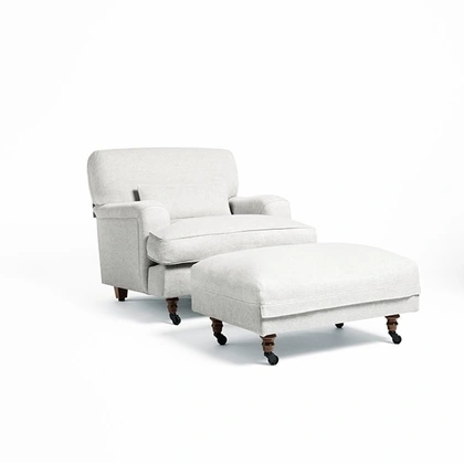 Poltrona in tessuto Raffles di De Padova