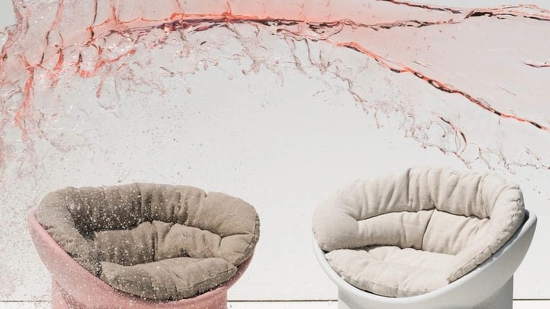 Poltroncina Roly Poly in polietilene con imbottitura di Driade