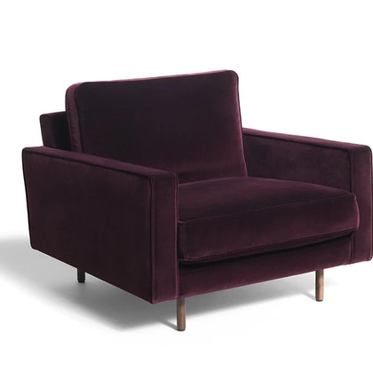 Poltrona in tessuto Square Traditional di De Padova