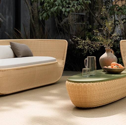 Salotto in midollino Afternoons di De Padova