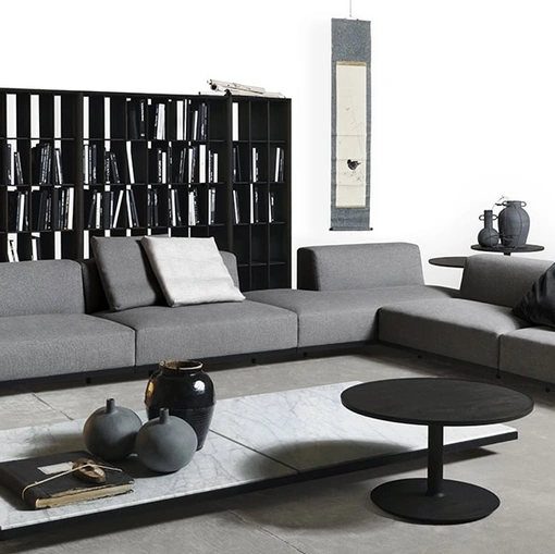 Divano angolare Alberese Wood di De Padova