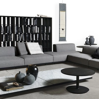 Divano angolare Alberese Wood di De Padova