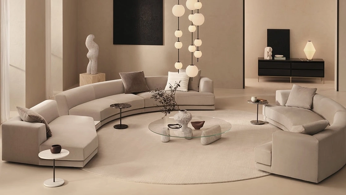 Divano con penisola Alberese XL di De Padova