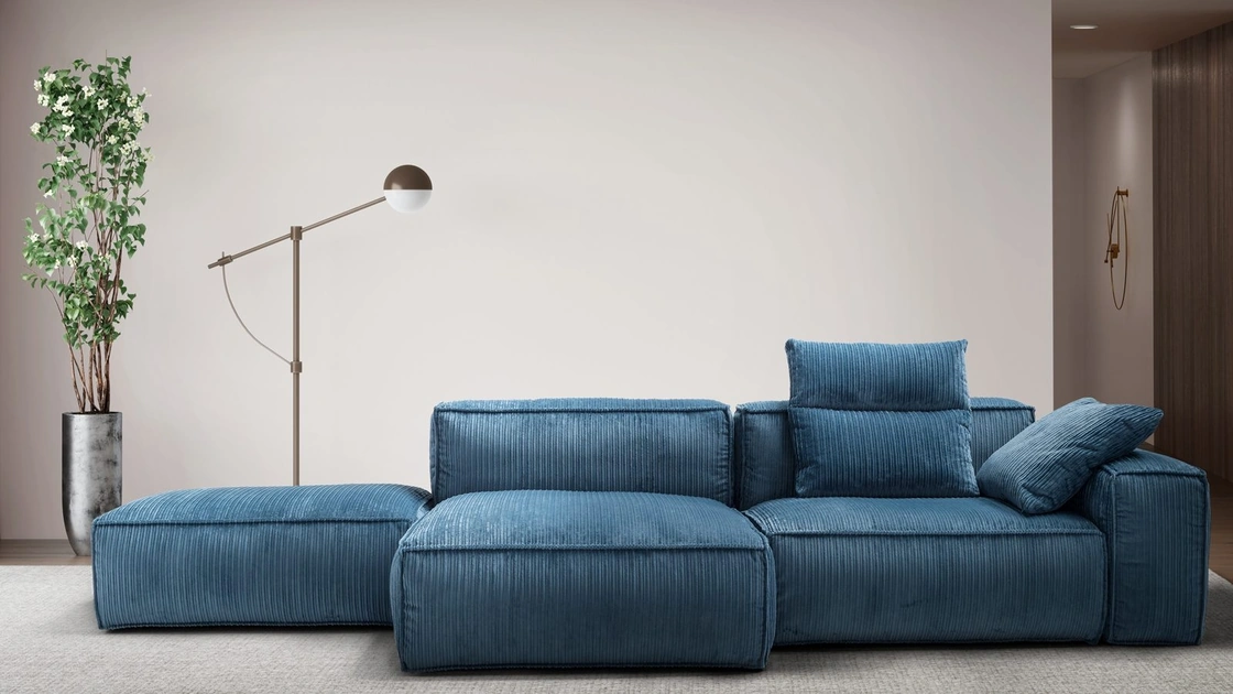 Divano con penisola Astor di Franco Ferri