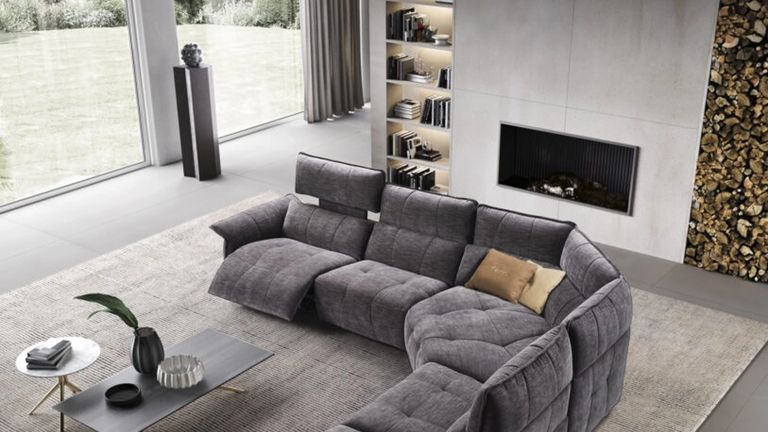 Divano relax angolare Borg di Franco Ferri