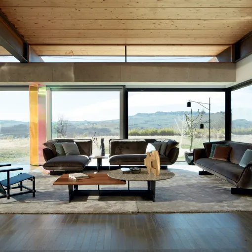 Divano con penisola Beam di Cassina