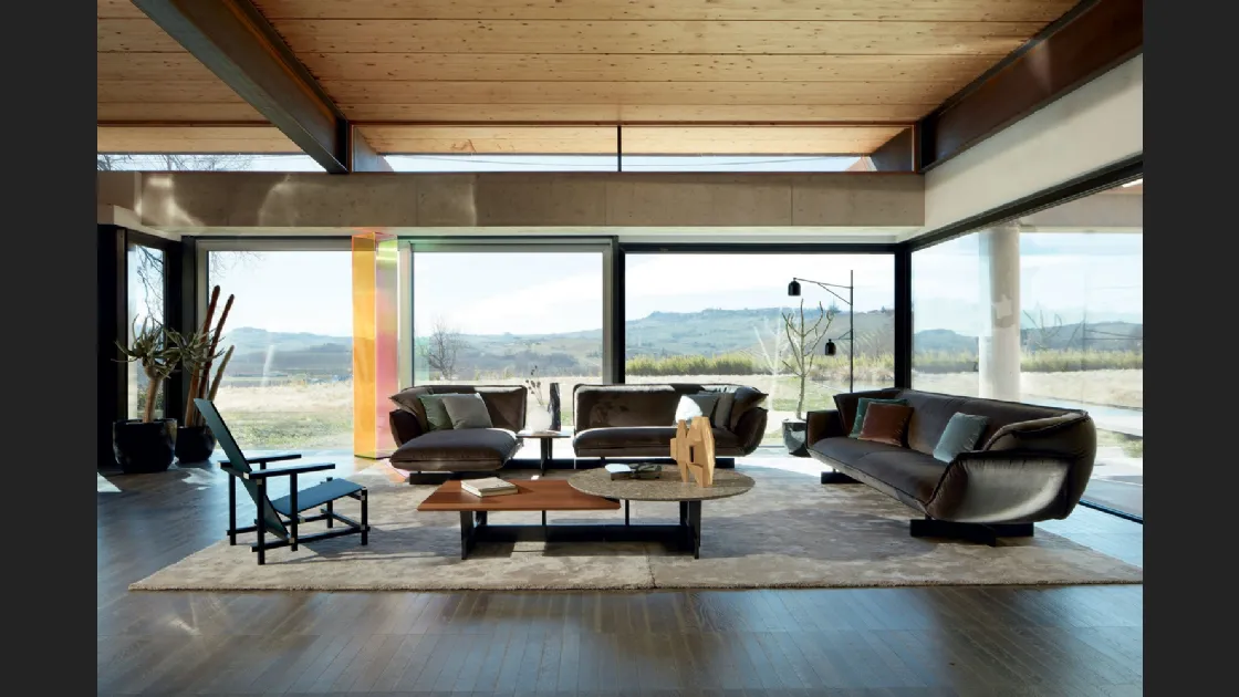 Divano con penisola Beam di Cassina