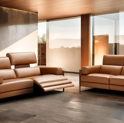 Divano relax lineare Daunia di Franco Ferri