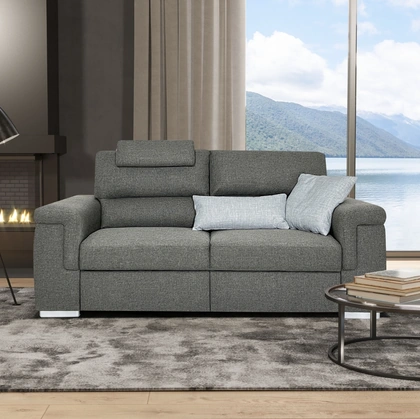 Divano lineare in tessuto Duetto di Kermes divani