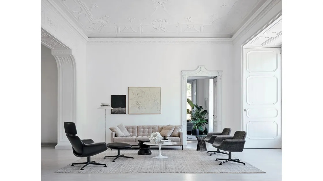 Divano lineare Florence Knoll™ Relaxed Sofa di Knoll