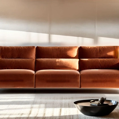 Divano relax lineare Bertè di Franco Ferri