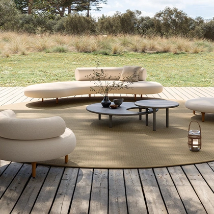 Divano curvo Honoré di De Padova