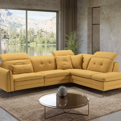 Divano angolare in tessuto Jago di Kermes divani