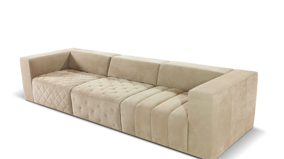 Divano lineare BlackJack di Kermes divani