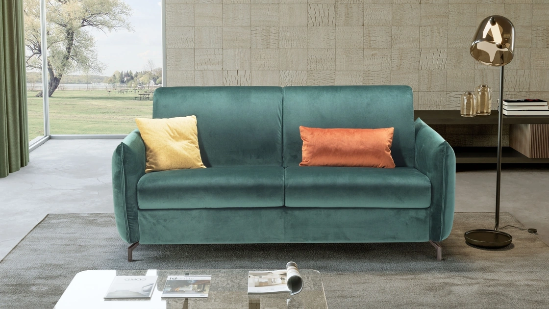 Divano letto in microfibra Lux di Kermes divani