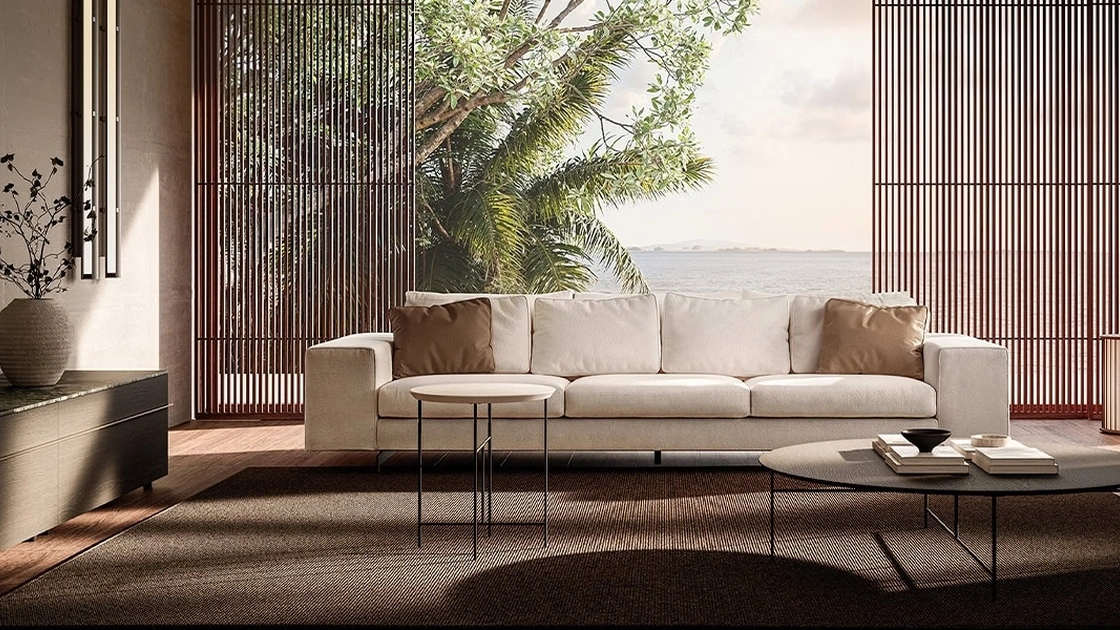 Divano lineare Landscape 25 di De Padova