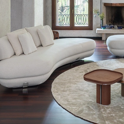 Salotto in tessuto imbottito Lee di Daytona Home