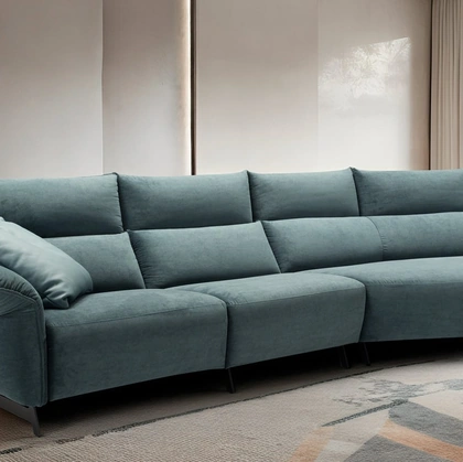 Divano relax con penisola Levi Light di Franco Ferri