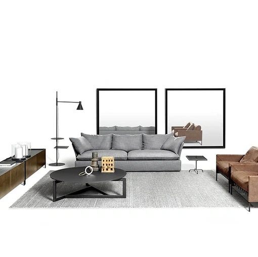 Divano lineare Pillow di De Padova