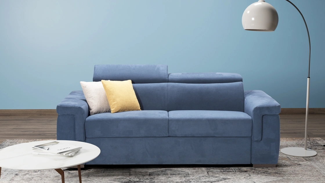 Divano letto in microfibra Poker di Kermes divani