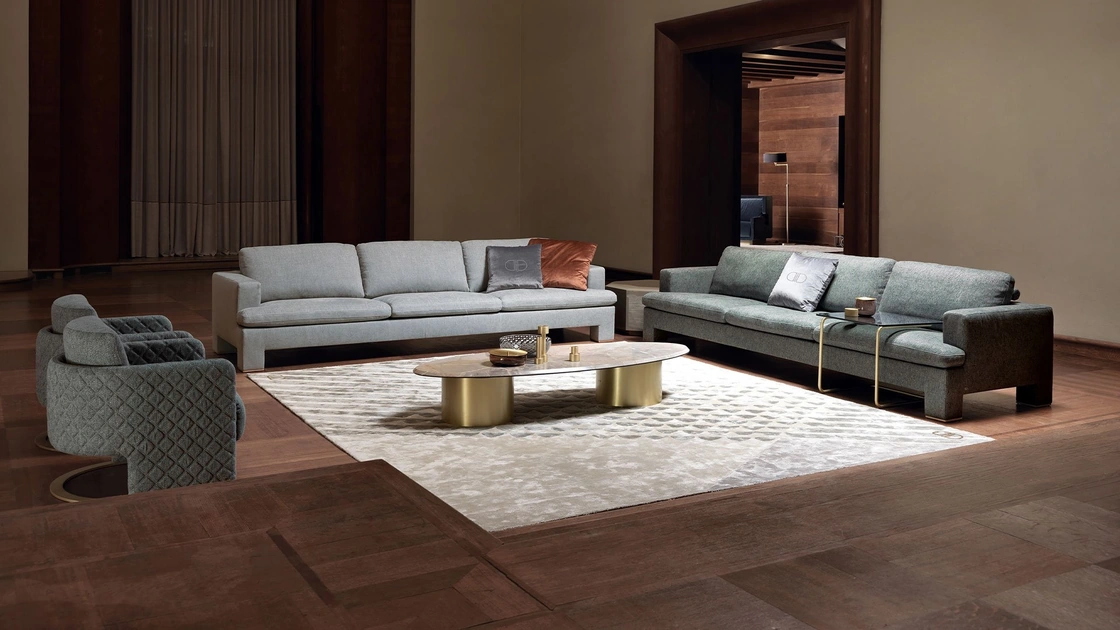 Salotto in tessuto imbottito Riverside di Daytona Home