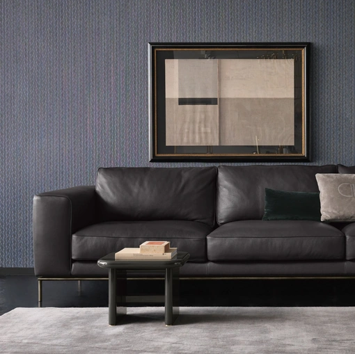 Divano lineare in pelle Roger di Daytona Home