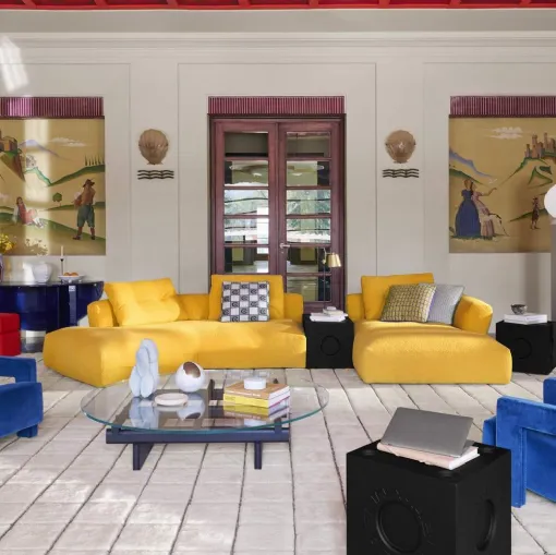 Divano con penisola Sengu Bold di Cassina