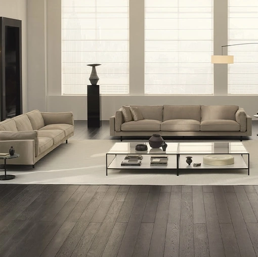 Divano lineare Square 16 di De Padova