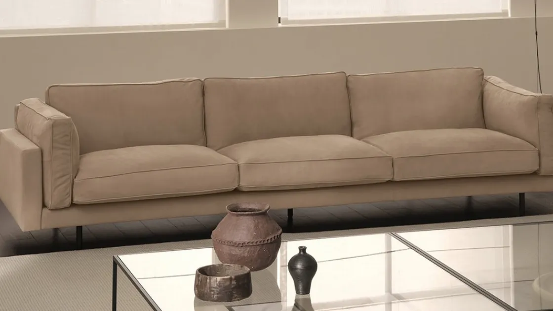 Divano lineare Square 16 di De Padova