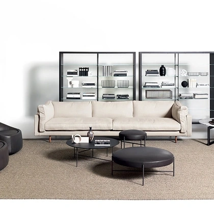 Salotto lineare Square XL di De Padova