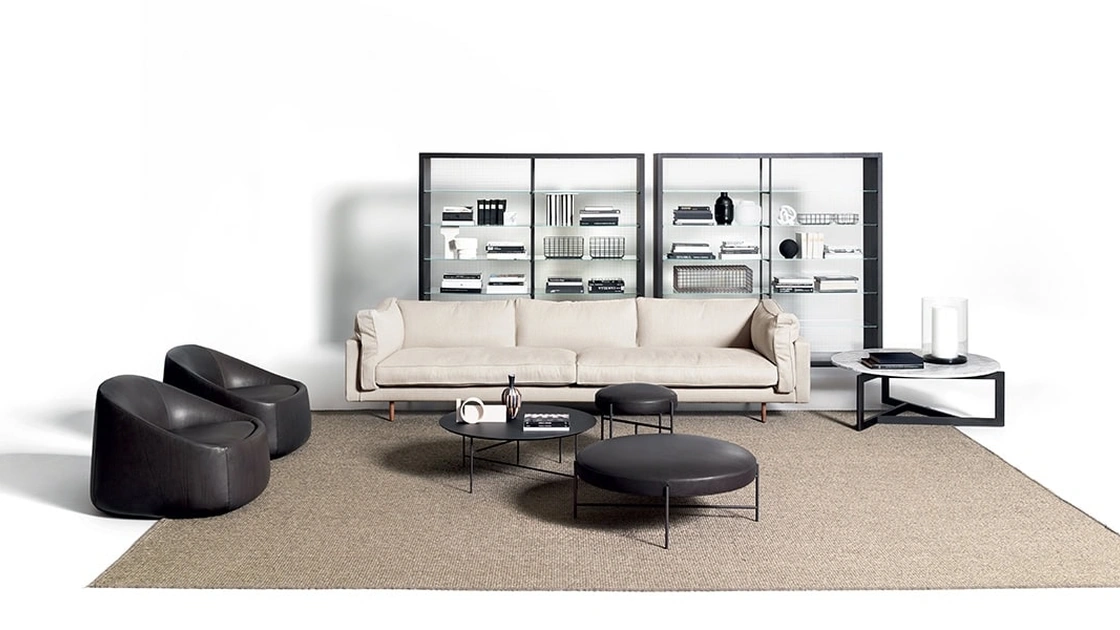 Salotto lineare Square XL di De Padova