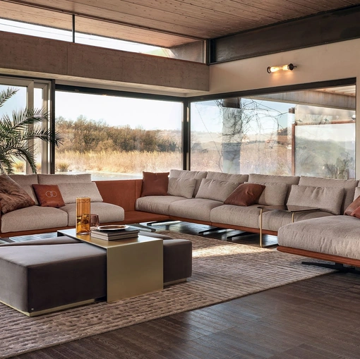 Salotto angolare con penisola Ventura di Daytona Home