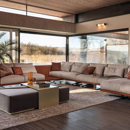 Salotto angolare con penisola Ventura di Daytona Home