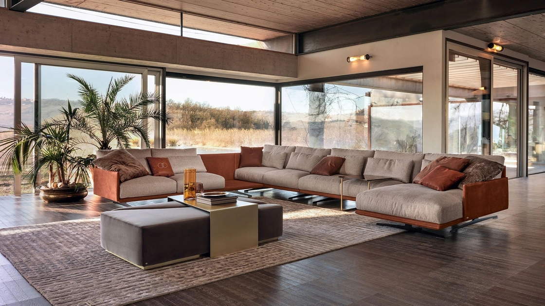 Salotto angolare con penisola Ventura di Daytona Home