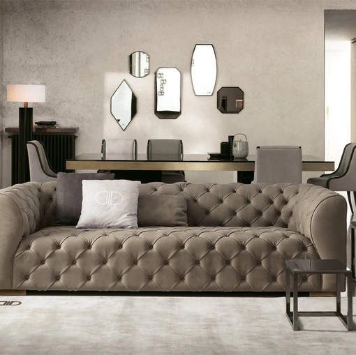 Divano trapuntato Vogue di Daytona Home