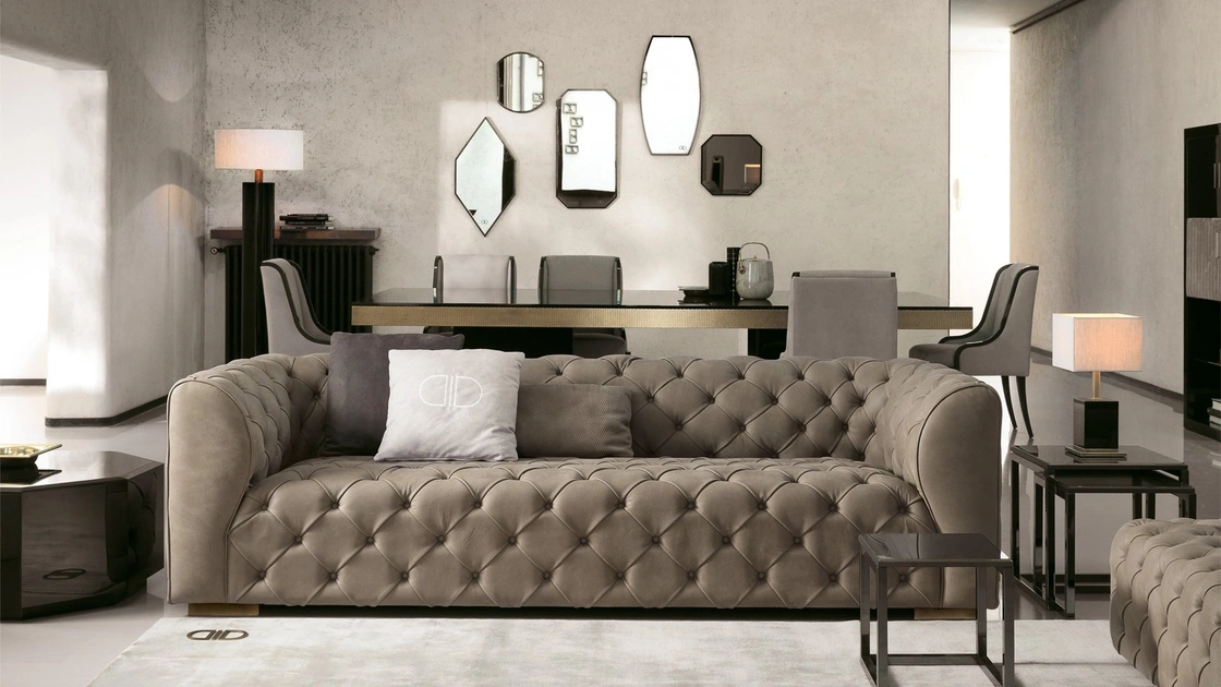 Divano trapuntato Vogue di Daytona Home