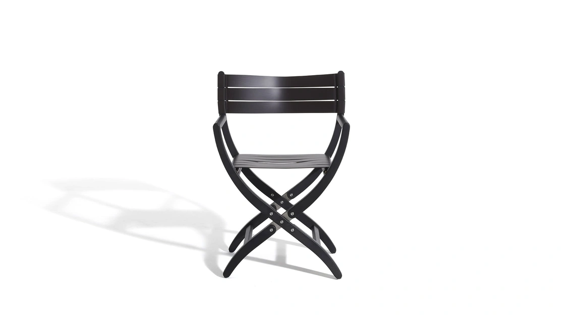 Sedia da regista pieghevole Almayer in massello di frassino di De Padova